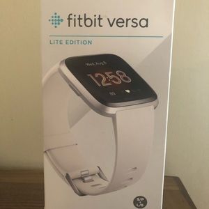Brand new FitBit Versa Lite, white band